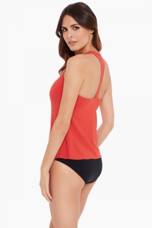 Women's Coral Taylor DD Cups Tankini Tops - Miraclesuit USA | RT717881T9