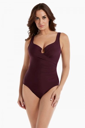 Women's Dark Brown Must Haves Escape One Piece - Miraclesuit USA | RN031343O9