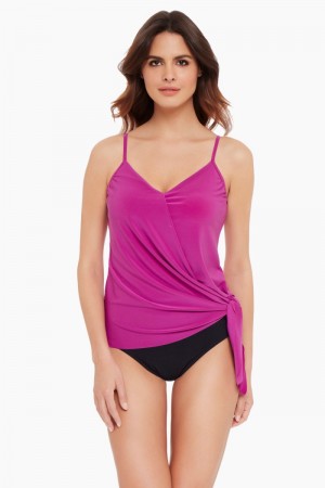 Women's Fuchsia Alex Tankini Tops - Miraclesuit USA | FL283018T7