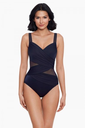 Women's Navy Network New Sensations Madero One Piece - Miraclesuit USA | HO833453L8