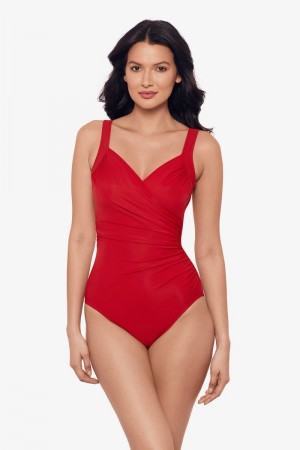 Women's Red Must Haves Sanibel One Piece - Miraclesuit USA | JL743534W1