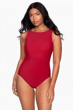 Women's Red Regatta DD Cups One Piece - Miraclesuit USA | JI435823Q5