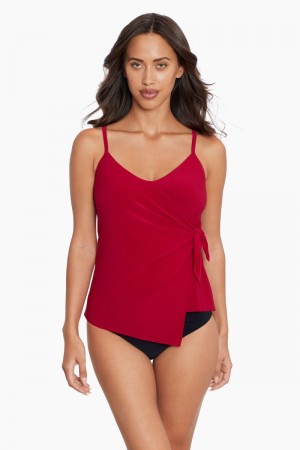 Women's Red Twister Carma Tankini Tops - Miraclesuit USA | DG319171S3