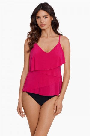 Women's Rose Chloe Tankini Tops - Miraclesuit USA | LY508330U2