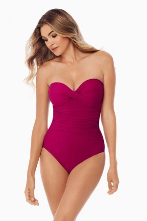 Women's Rose Rock Solid Madrid One Piece - Miraclesuit USA | IU652655R6