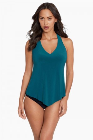 Women's Turquoise Taylor Tankini Tops - Miraclesuit USA | TH295249N2