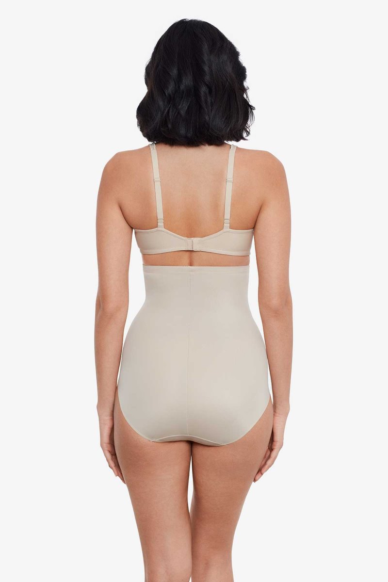 Women's Beige Tummy Tuck High Waisted Shaping Brief Shapewear - Miraclesuit USA | KH592229W7