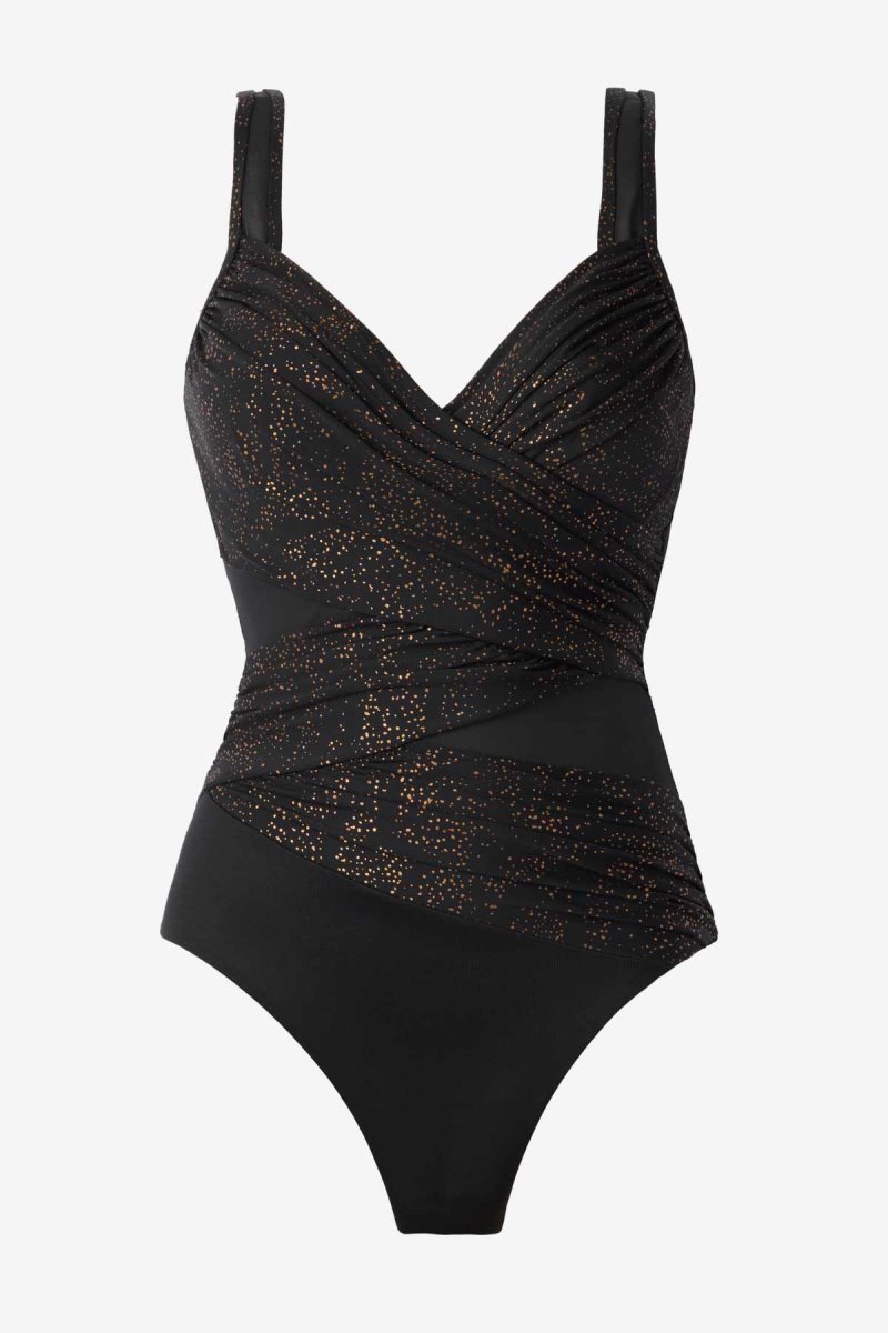 Women's Black Brillante Madero One Piece - Miraclesuit USA | WC572667Q3