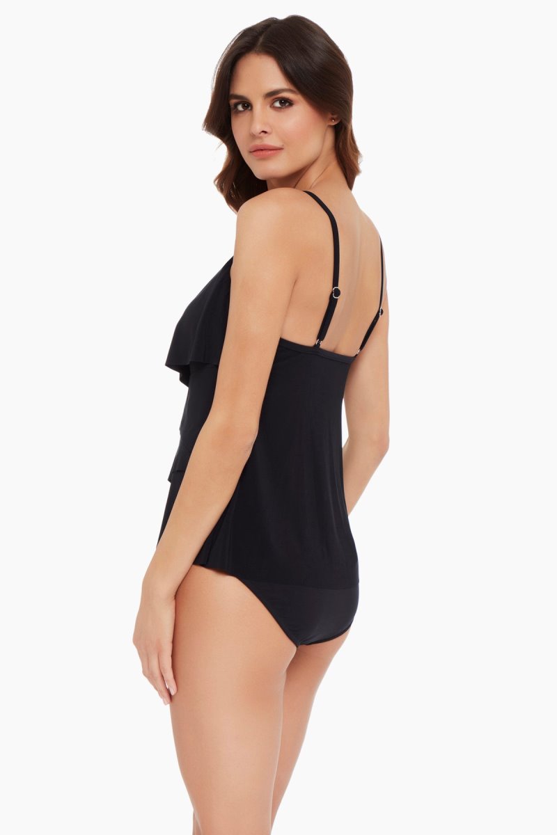 Women's Black Chloe Tankini Tops - Miraclesuit USA | BO291909C8