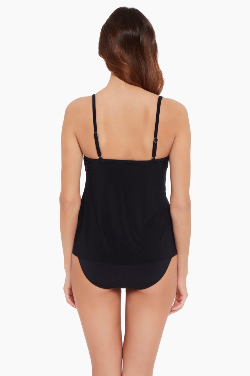 Women's Black Chloe Tankini Tops - Miraclesuit USA | BO291909C8