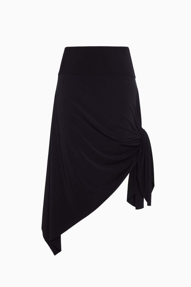 Women's Black Jersey Handkerchief Convertible Skirt Dress Cover Ups - Miraclesuit USA | PY173167I5