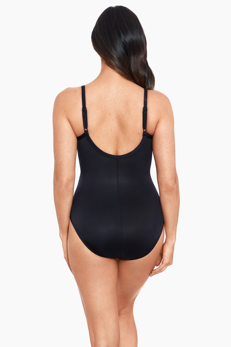 Women's Black Misses Network News Belle One Piece - Miraclesuit USA | WB090509Q7