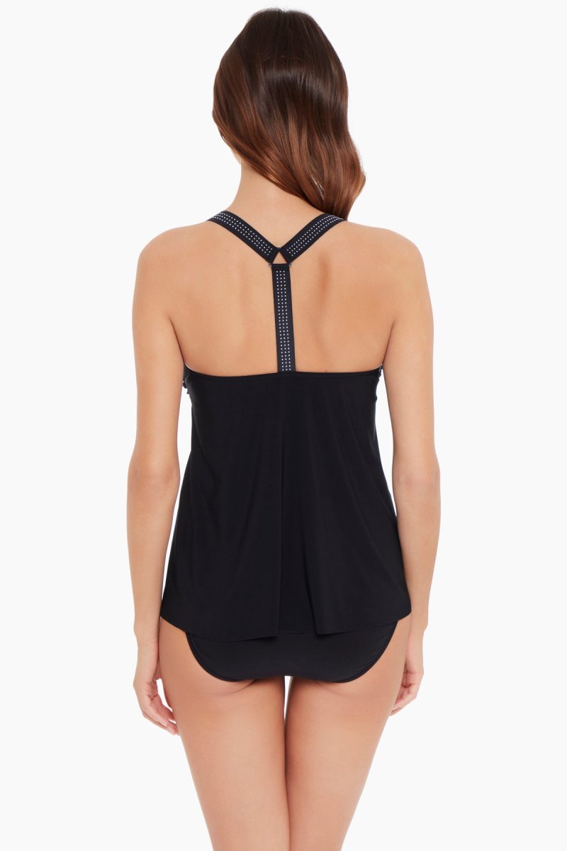 Women's Black Star StuDDed Carly Tankini Tops - Miraclesuit USA | LM225162I6