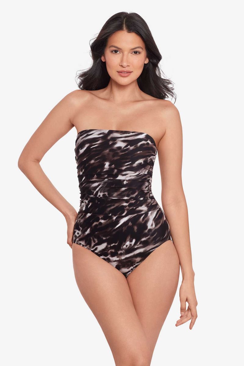 Women's Black / Brown Tempest Avanti Bandeau - Miraclesuit USA | HW139343M9