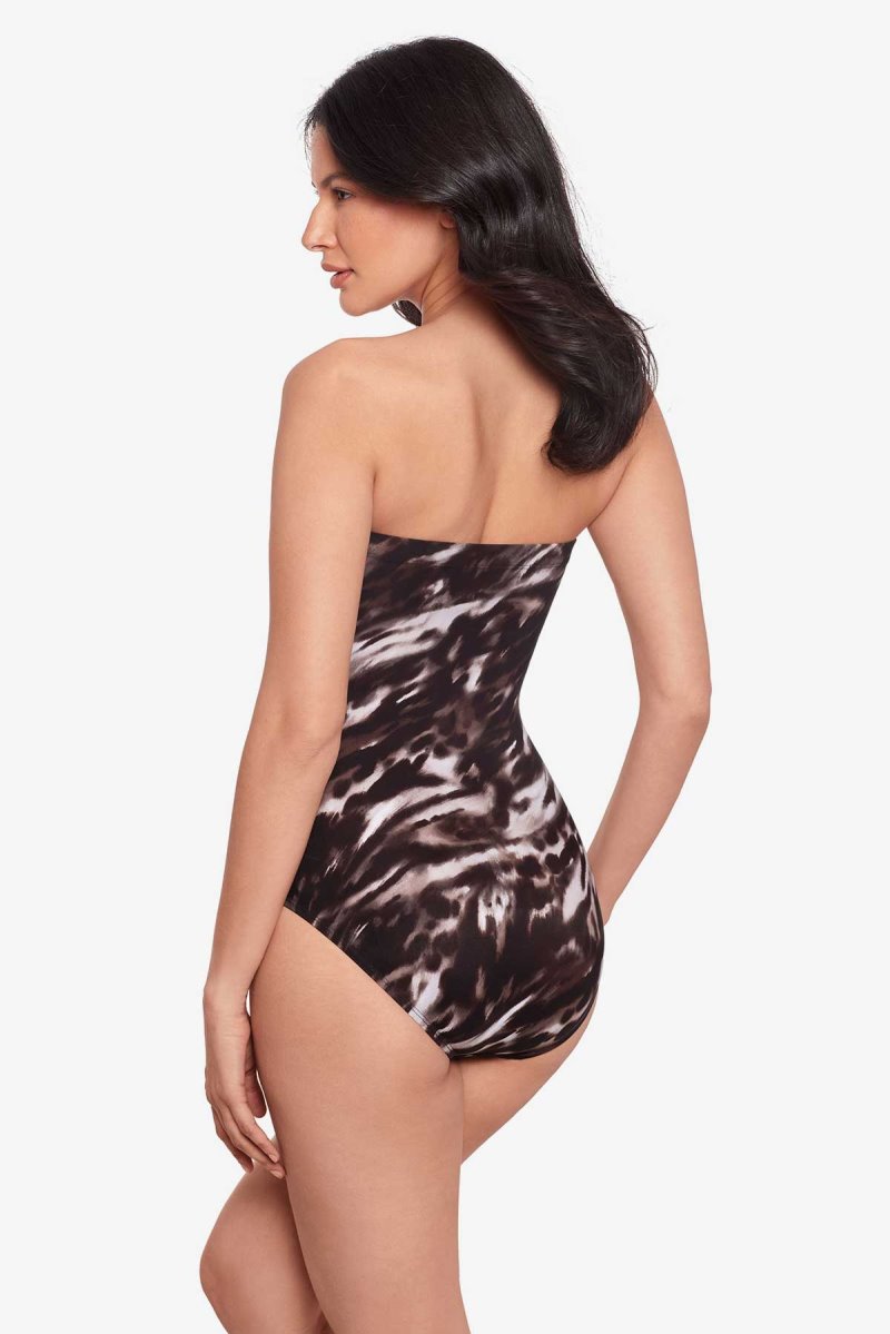 Women's Black / Brown Tempest Avanti Bandeau - Miraclesuit USA | HW139343M9