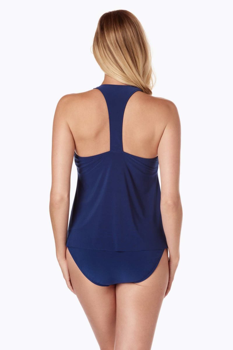 Women's Dark Blue Taylor Tankini Tops - Miraclesuit USA | XV429562S2