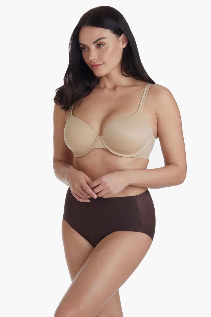 Women's Dark Brown Light Shaping Panties Brief Shapewear - Miraclesuit USA | LA509200Z8