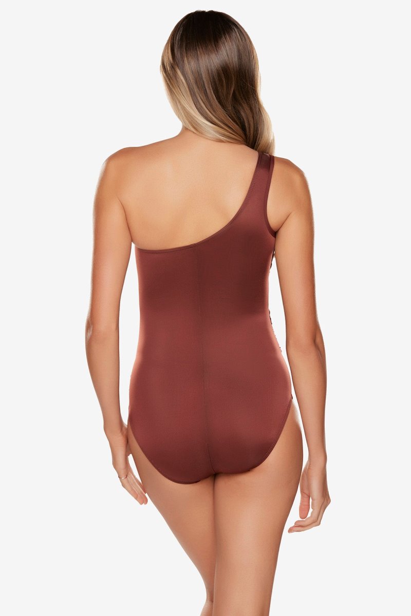 Women's Dark Brown Network Jena One Piece - Miraclesuit USA | NJ944804V4