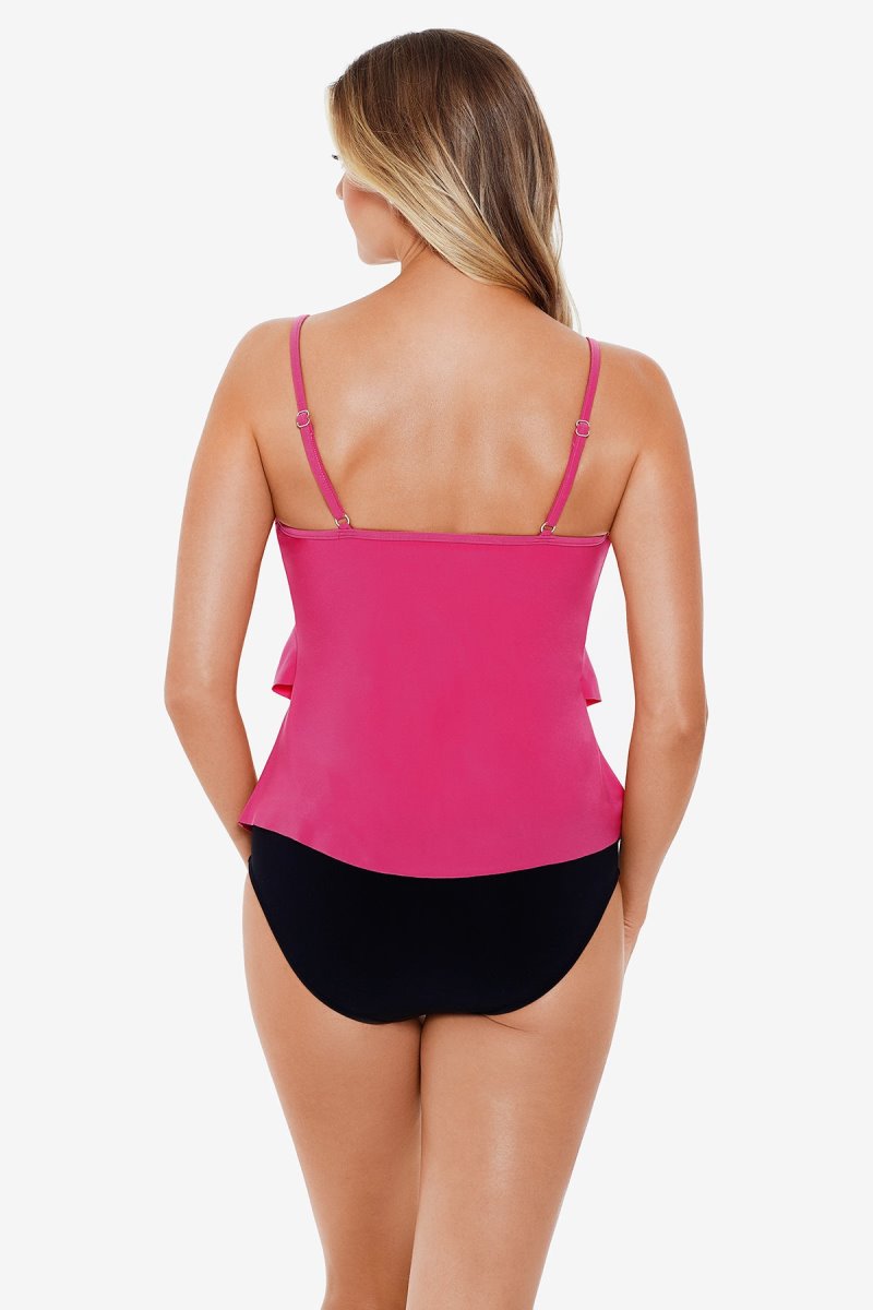 Women's Dark Pink Rita Tankini Tops - Miraclesuit USA | JV925542W7