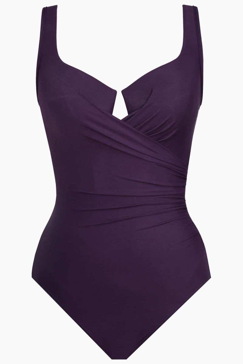 Women's Dark Purple Must Haves Escape One Piece - Miraclesuit USA | TF839743X9