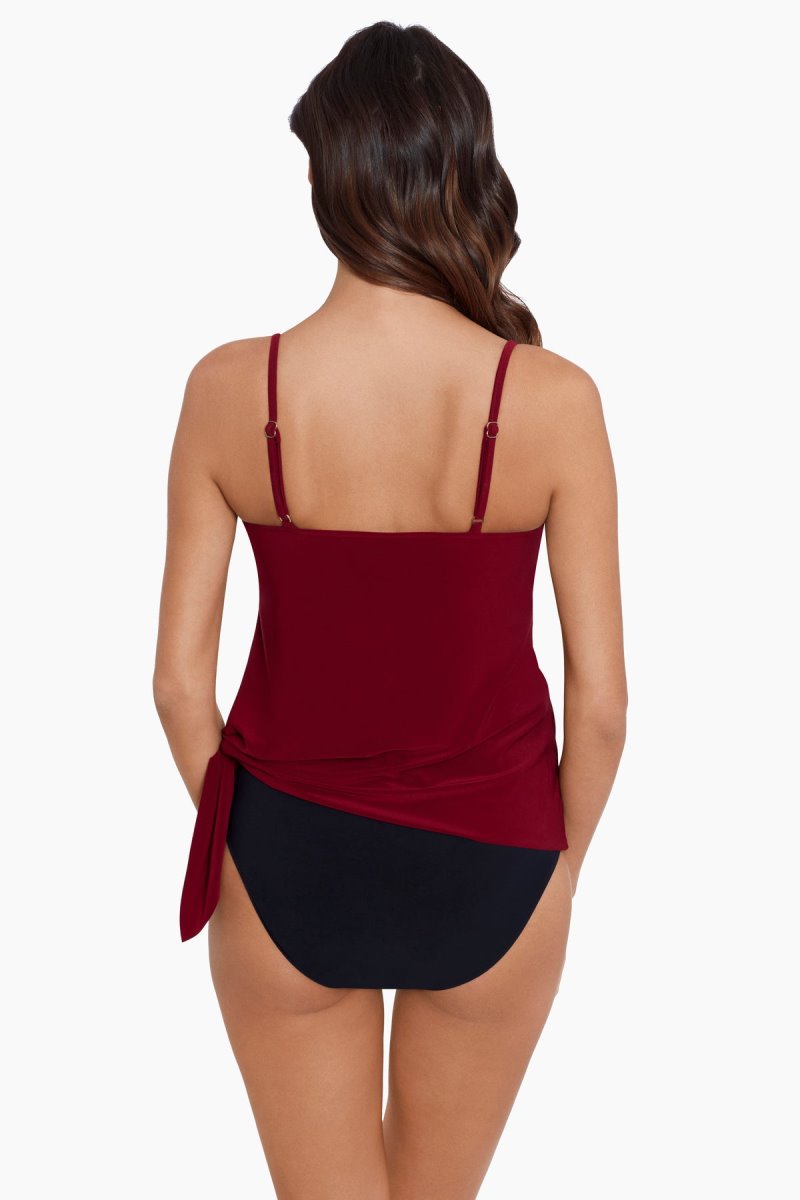 Women's Dark Red Alex Tankini Tops - Miraclesuit USA | VO738703G4