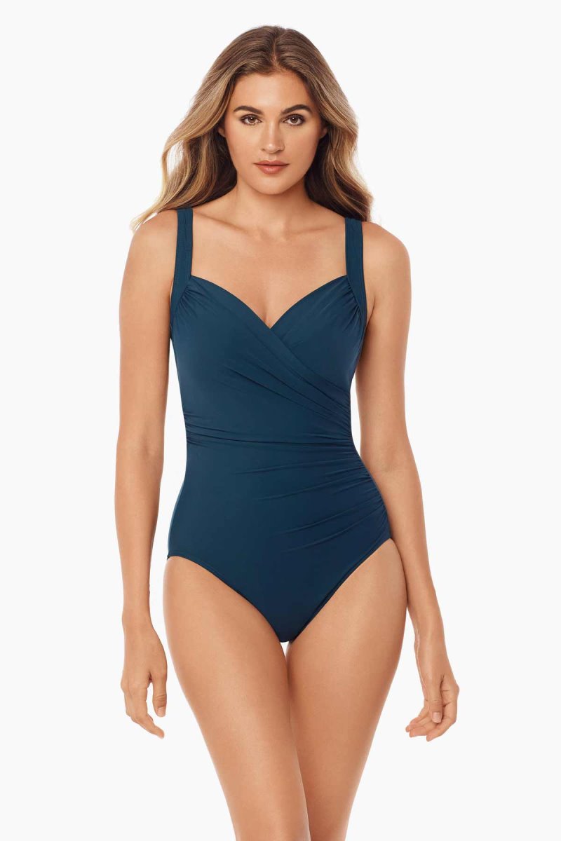 Women's Dark Turquoise Must Haves Sanibel One Piece - Miraclesuit USA | ZI368006F4