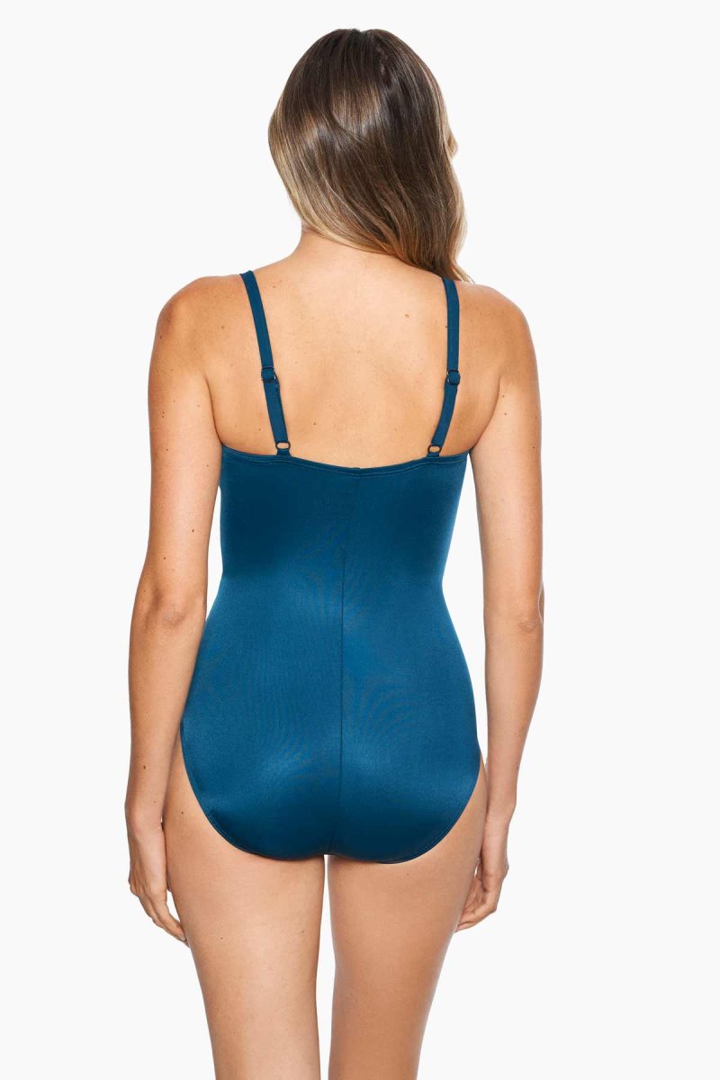 Women's Dark Turquoise Network Mystique One Piece - Miraclesuit USA | CV967536Z8