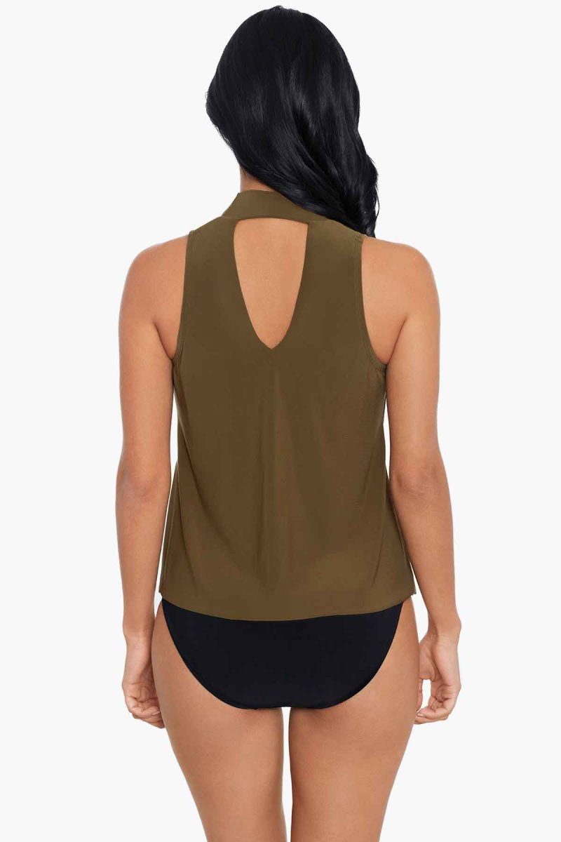 Women's Olive Charmed Life Izzy Tankini Tops - Miraclesuit USA | PP730793V9