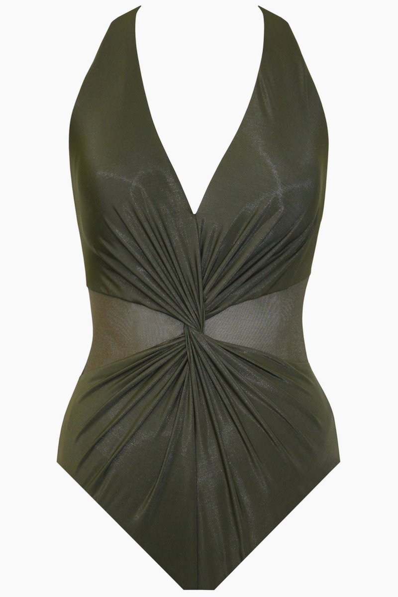 Women's Olive Illusionists Wrapture One Piece - Miraclesuit USA | CO221392N7