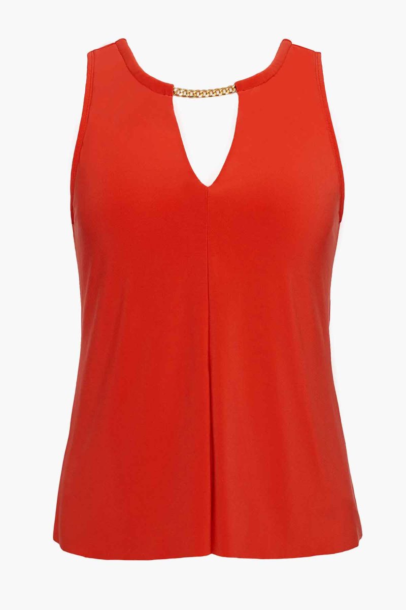 Women's Orange Hyper Link Chanae Tankini Tops - Miraclesuit USA | YP195889V3