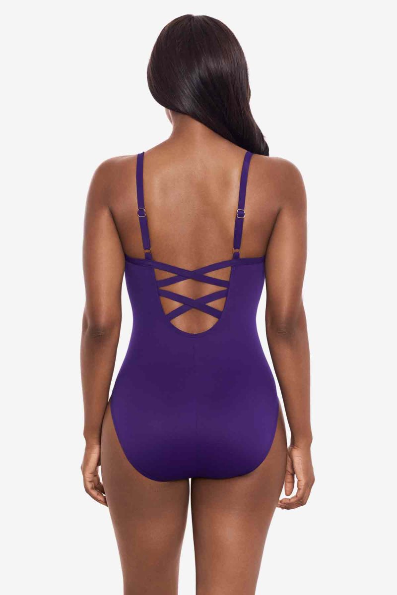 Women's Purple Rock Solid Captivate One Piece - Miraclesuit USA | LT645554S6