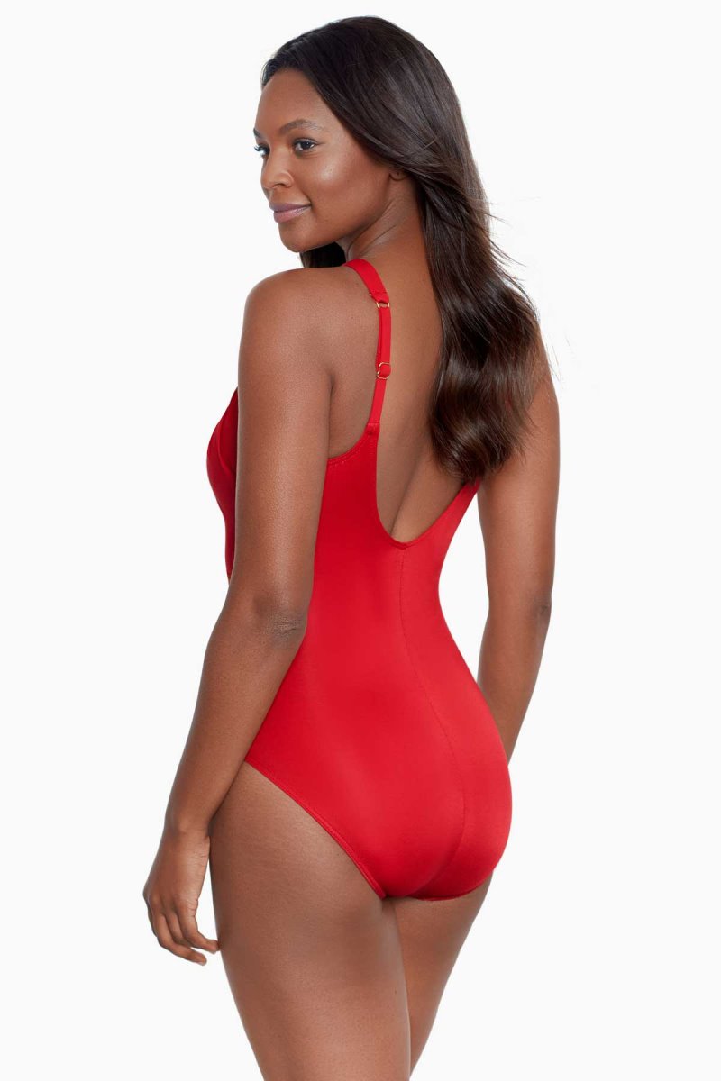 Women's Red Rock Solid Aphrodite One Piece - Miraclesuit USA | PE753105F5