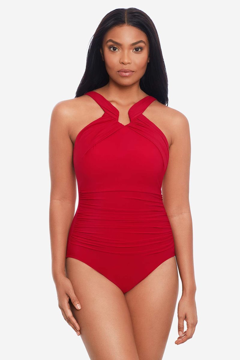 Women's Red Rock Solid Aphrodite One Piece - Miraclesuit USA | PE753105F5